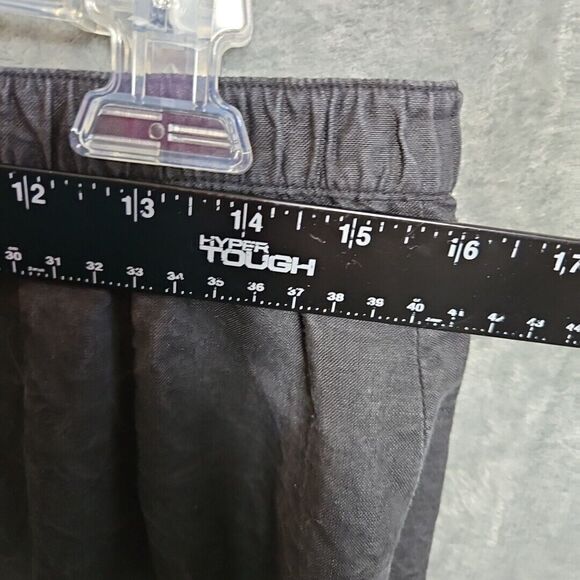 Maurada Pencil Skirt Women's Sz 16 black linen cotton vintage - Picture 3 of 11